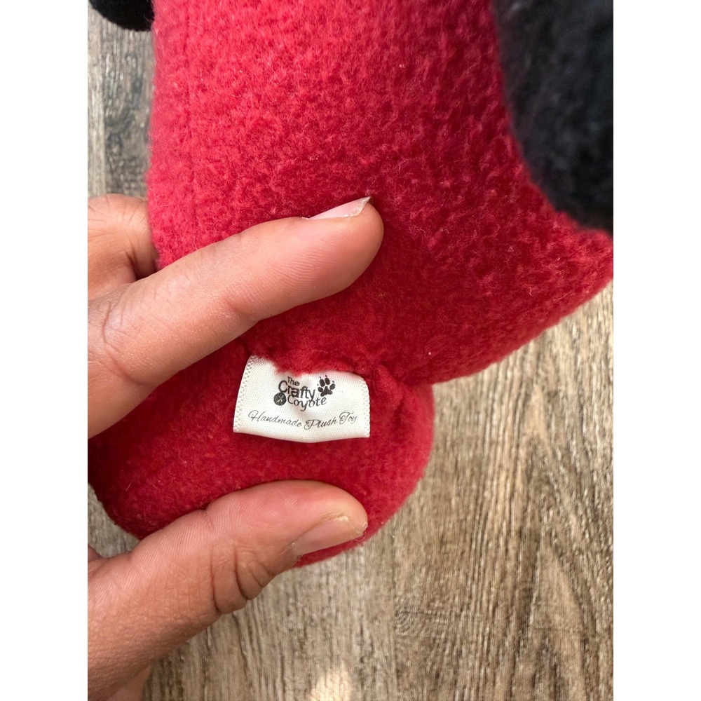 The Crafty Coyote Red‎ Fox Plush Monocle Handmade Stuffed Animal Toy 14 inch - Picture 3 of 6
